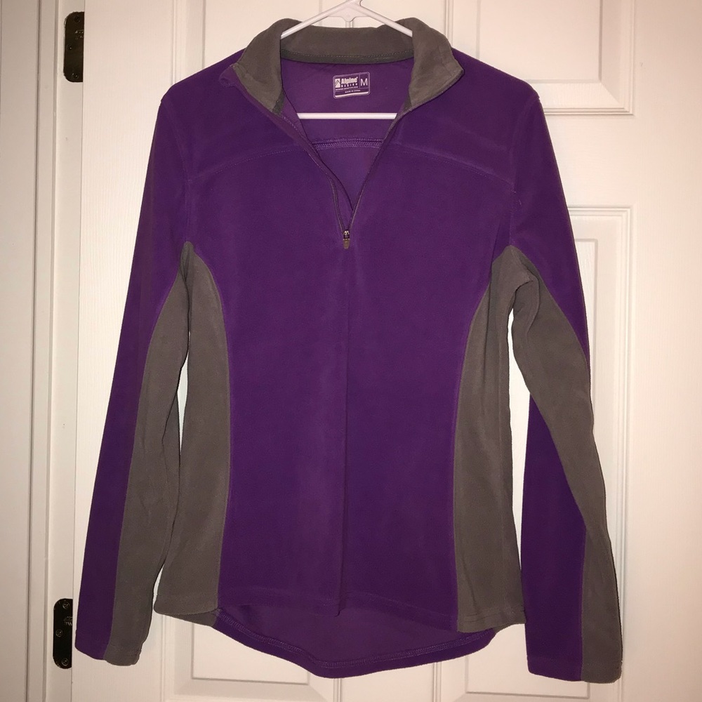 Alpine Design purple & gray fleece